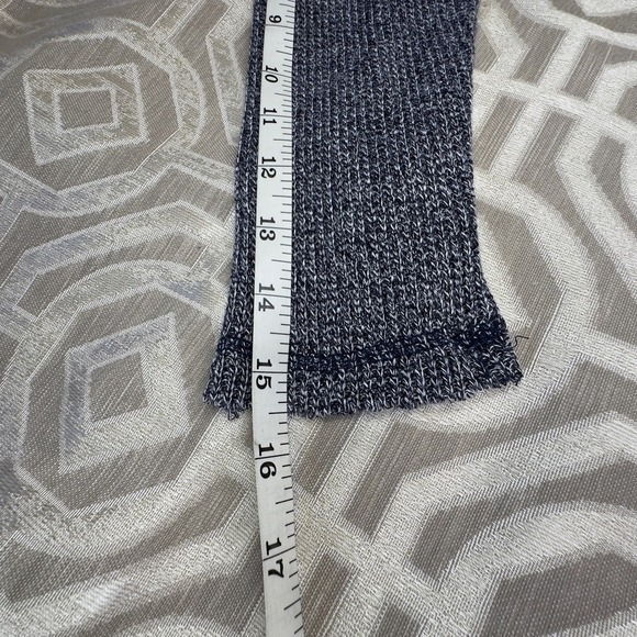 Deletta Anthropologie size XS Blue  Cold Shoulder Round‎ Neck Stretch Knit Top - Picture 11 of 11